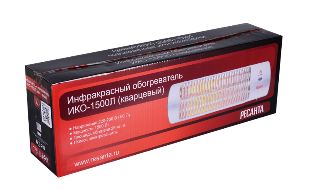 Инфракрасный обогреватель (кварцевый) Ресанта ИКО-1500Л