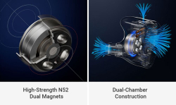 Наушники проводные Fosi Audio IM4 Obsidian, без микрофона, внутриканальные, 3.5 мм, черные