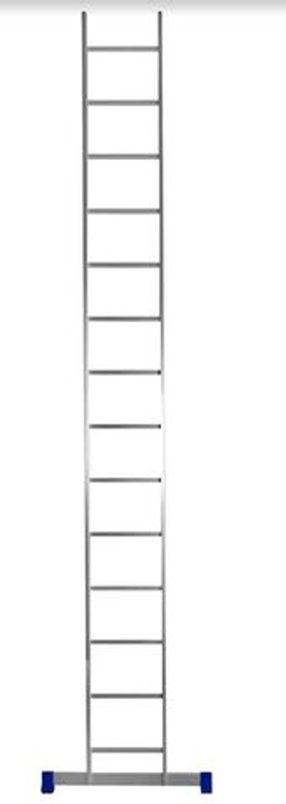 Лестница алюмин.  14-ти ступ.  (3,94м)  / МОНТАЖНИК