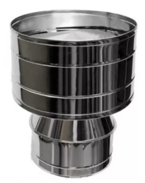 РОЗАН  дефлектор Д 115 *200 нерж мат  ( 0,5 ) нерж зерк