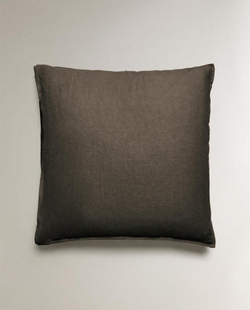 ZARA HOME ОДНОТОННАЯ НАВОЛОЧКА, КОРИЧНЕВЫЙ