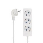 Удлинитель 3 гнезда, 3м, 3х0,75мм², с/з, белый PROconnect