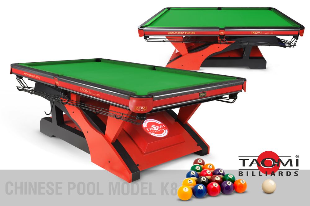 Китайский пул TAO-MI Model 3 (К8) 9 ft, сукно Green