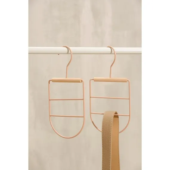 Вешалка для ремней и шарфов SAVANNA Wood, 11,3×24×1,1 см, цвет розовый