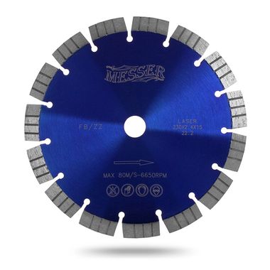 Алмазный сегментный диск Messer FB/ZZ. Диаметр 350 мм. (01-16-352)