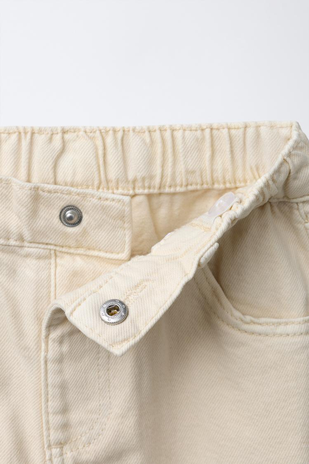 ZARA БРЮКИ BAGGY ИЗ САРЖИ С ВЫШИВКОЙ TOY STORY © DISNEY PIXAR, ЭКРЮ