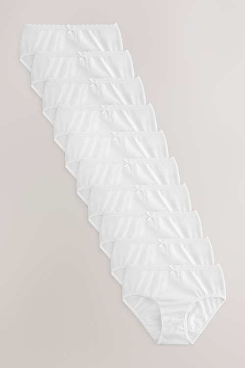 Трусы для девочки Next 242-134, 10 шт., Белый
