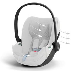 Коляска 3 в 1 Cybex Priam IV Rosegold complete и автокресло Cloud T i-Size Platinum White Plus Sepia Black