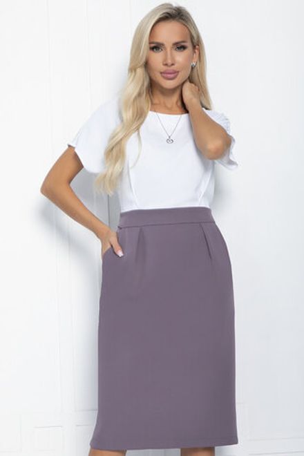 Платье Юстина (бело-серое) П11312 LT Collection