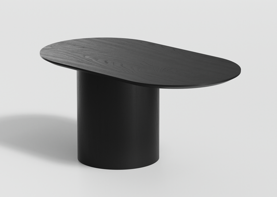 Столик Type овальный, основание D 29 см (черный)