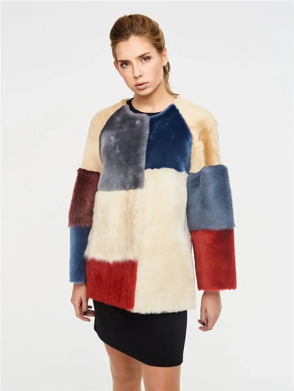 Женская шуба / натуральная / двусторонняя / Турция