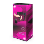 Женский вибрострапон 20см на поясе с вагинальной вибропробкой 12,5см и пультом ДУ Bior Toys Erowoman-Eroman EE-10297