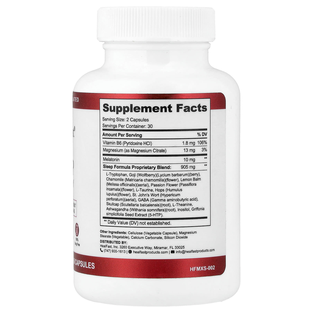 HealFast, максимальное восстановление сна, 60 капсул
