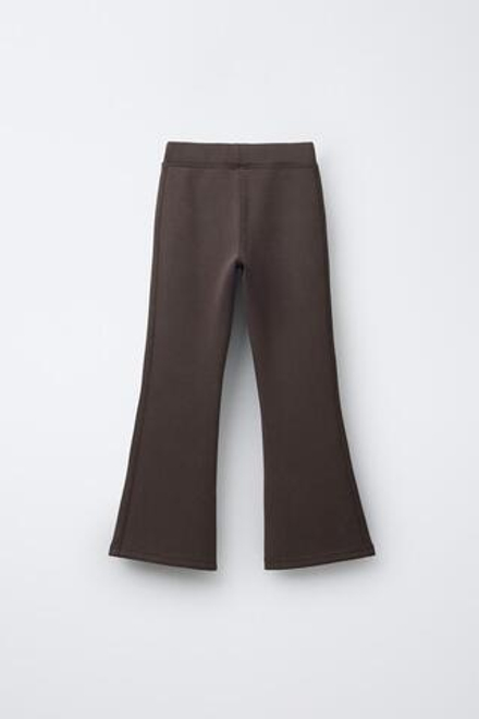 ZARA СПОРТИВНЫЕ БРЮКИ FLARE, КОРИЧНЕВЫЙ