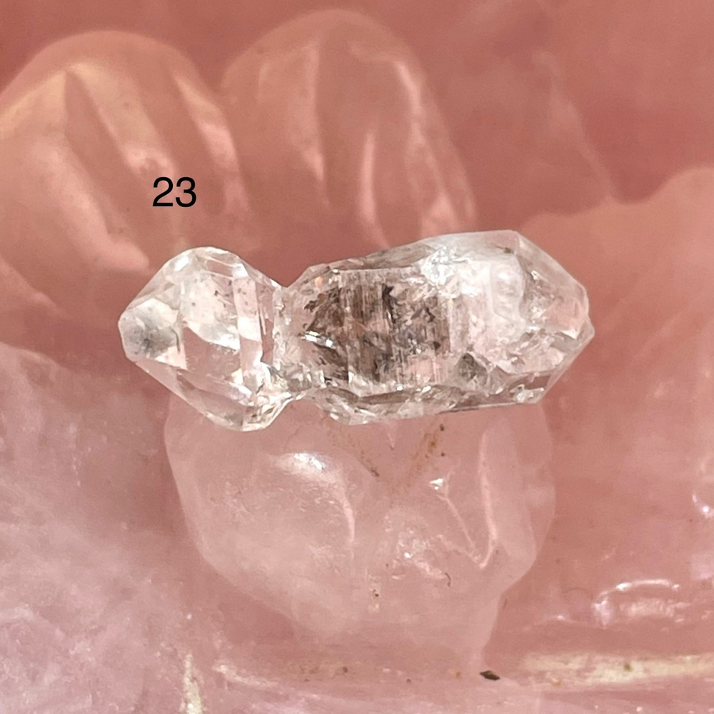 48391 Херкимерский кварц Бусина кристалл 11-17мм