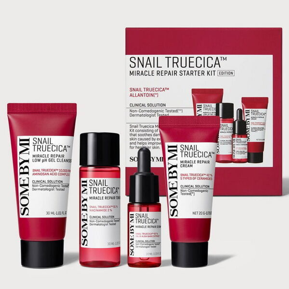 Набор миниатюр с муцином улитки Some By Mi Snail Truecica Miracle Repair Starter Kit