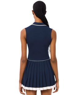 Теннисное платье Lacoste Ultra Dry Tennis Heritage - blue navy/white