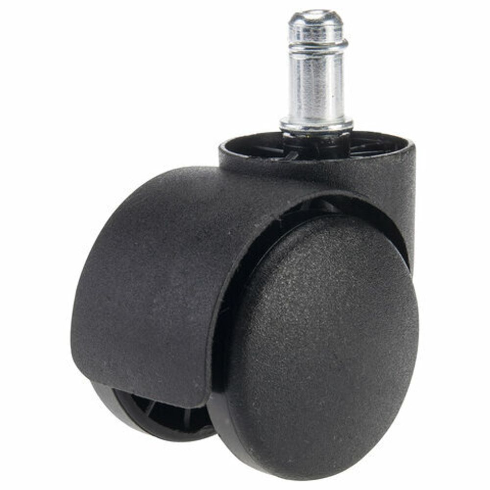 Колеса (ролики) BRABIX для кресла, пластиковые, КОМПЛЕКТ 5 шт., шток d11 мм, черные, в коробе, 532008