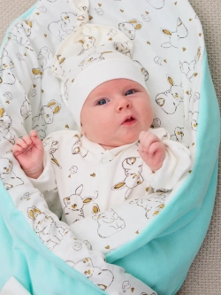 Конверт на выписку весна c костюмом