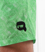 Ikonik 2.0 aop med boardshorts Karl Lagerfeld - зеленый(230M2212)