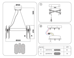 Ambrella Подвесная люстра с хрусталем Traditional TR5333