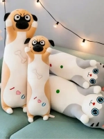 Мягкая игрушка кот батон 100 см, подушка обнимашка