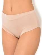 Трусики-слип с высокой линией талии Cotton Band (Размер: L) (Цвет: телесный)