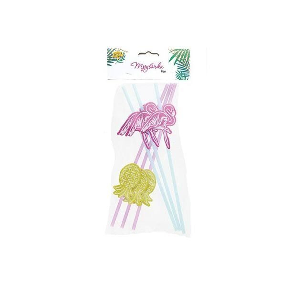 Трубочки для коктейля Гавайи Фламинго
