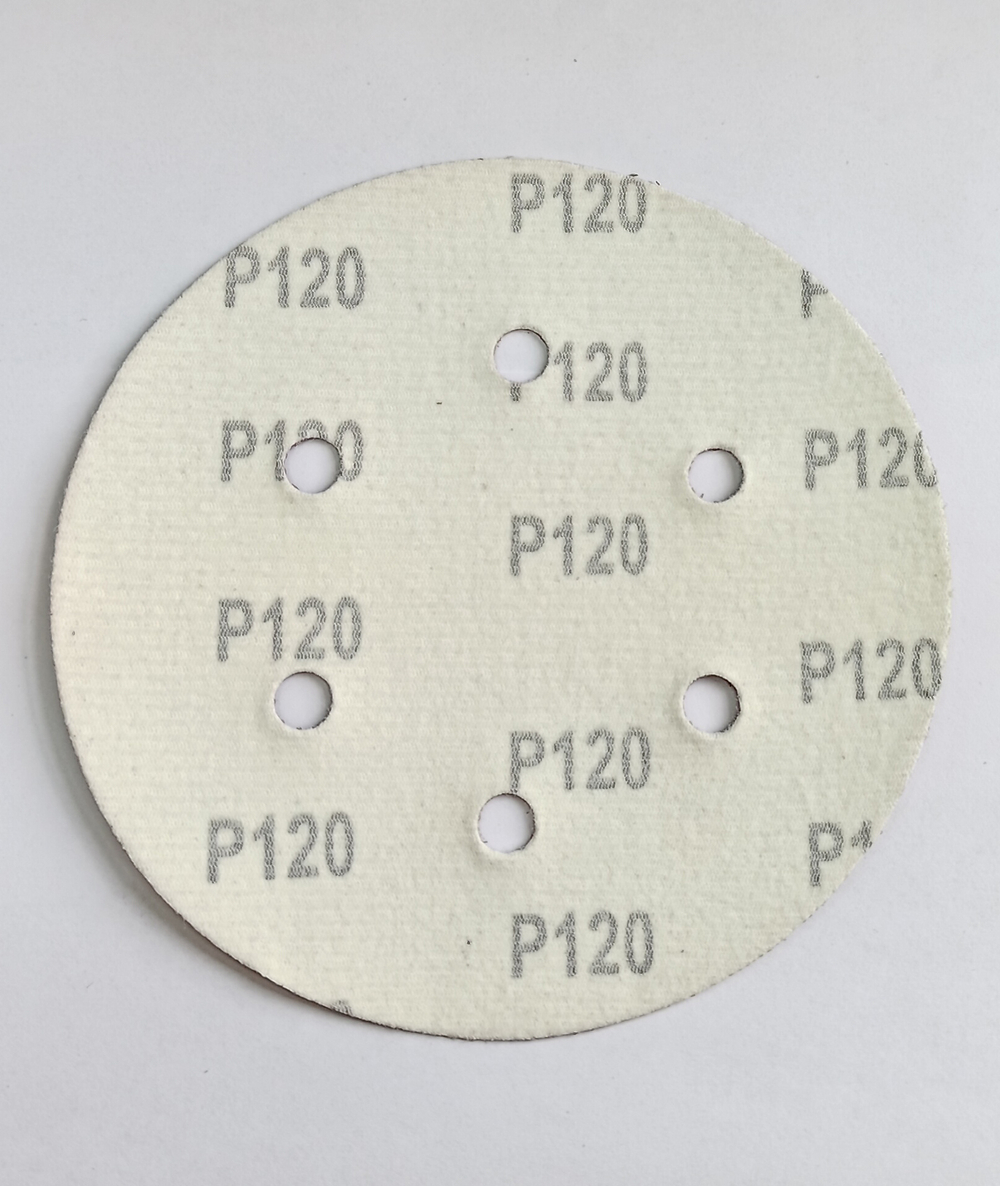 150мм А120 (14А 12/Р120) диск самозацепляющийся с отверстиями TSUNAMI (10 шт.)