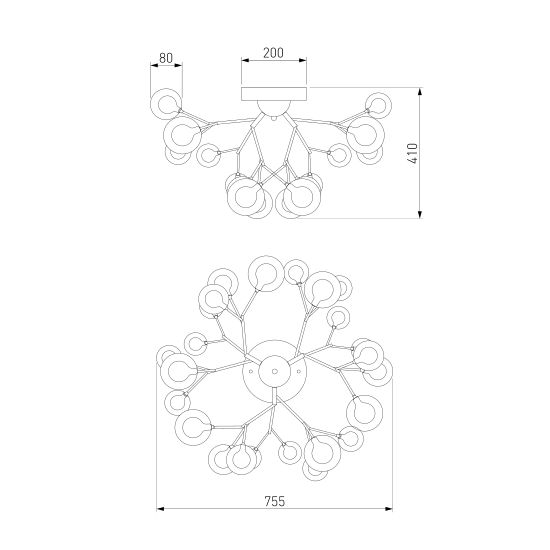 544 / потолочный светильник Smart