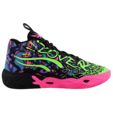 PUMA MB.04 Баскетбольные кроссовки MID Топ Розовый/зеленый Мужские