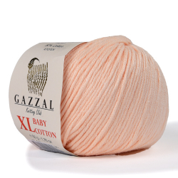 Пряжа Baby Cotton XL 50 г,105м,50%хлопок, 50%акрил (цена за 1 шт)