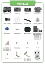 Ресурсный робототехнический набор Robo kit 1-2 для изучения колеcных роботов и STEM технологий к набору Robo kit 1