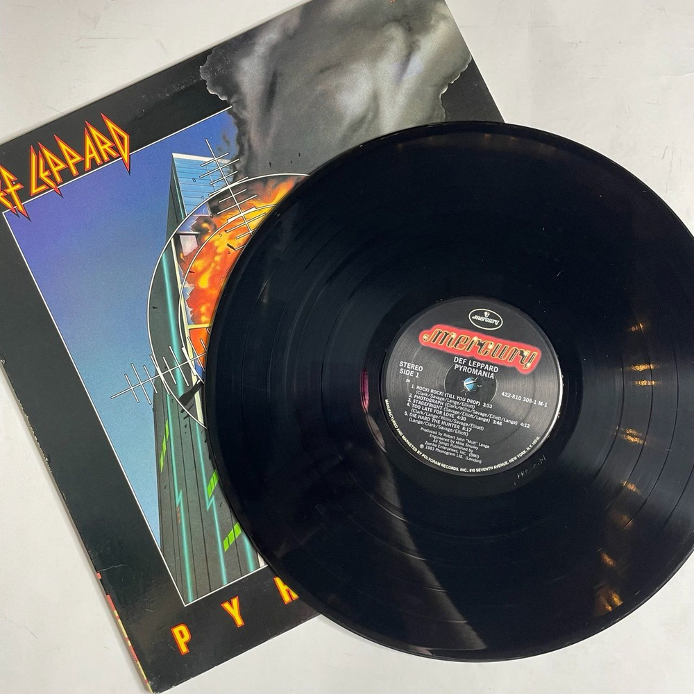 Винтажная виниловая пластинка LP Def Leppard Pyromania (USA 1983)