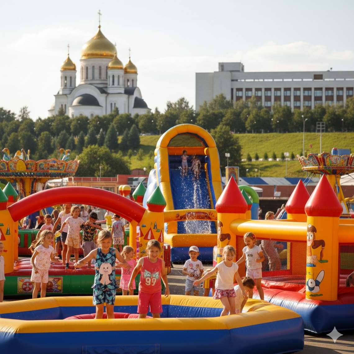 Надувной батут купить в Саранске — БатутМастер