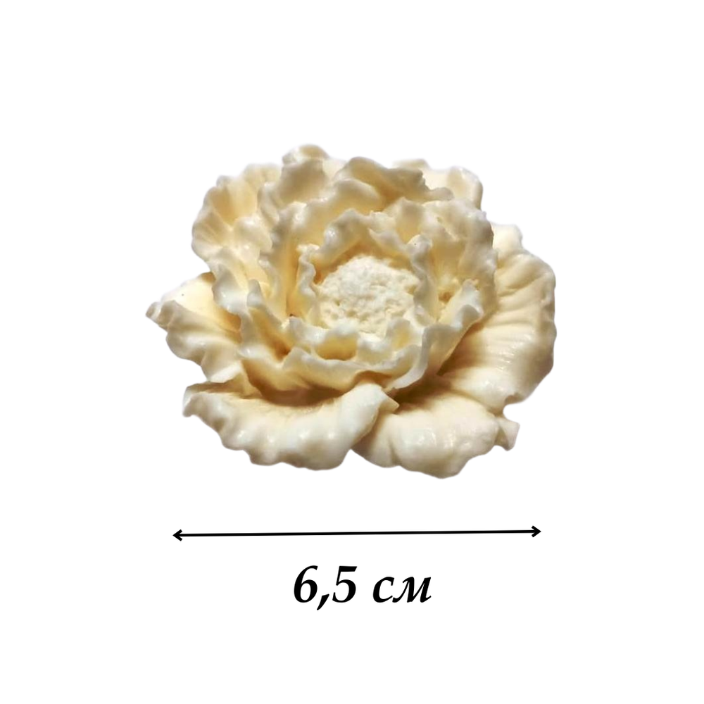 Шоколадный цветок Пион белый