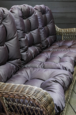 Диван 3-местный из искусственного ротанга МЭДИСОН “MADISON” арт.A00079 с подушками на сидение и спинку