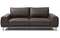 Трехместный диван Nolan 222 см из натуральной коричневой кожи