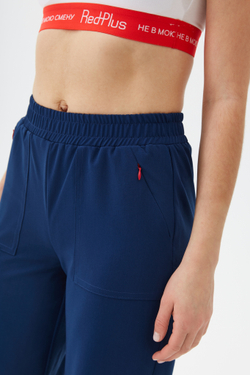 Брюки свободные медицинские женские Йошо, индиго