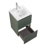 Тумба с раковиной подвесная BelBagno UNO-MINI-400-2C-SO-VO Еловый матовый, раковина белая BB-8099-3-40