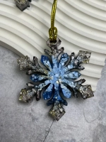 Набор новогодних елочных игрушек Снежинки 2 шт