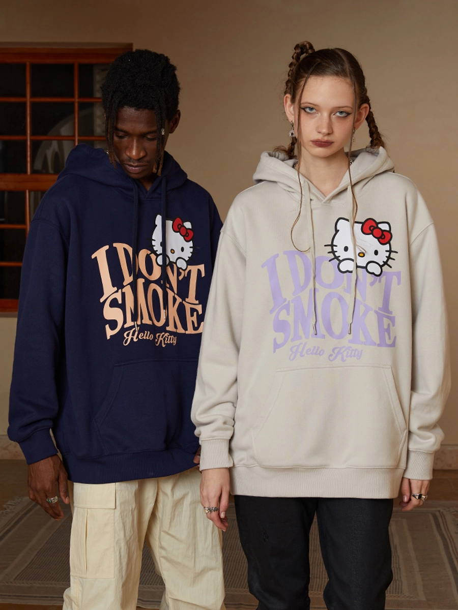 [FROM MOSCOW] Худи DONSMOKE x Hello Kitty "Curved Logo" Oversized Hoodie