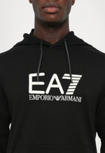 EA7 Emporio Armani Толстовка с капюшоном - Чёрный