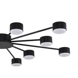 8344/12C COMFI LN26 251 черный, металл Люстра GX53 LED 12*7W 220V TORINA