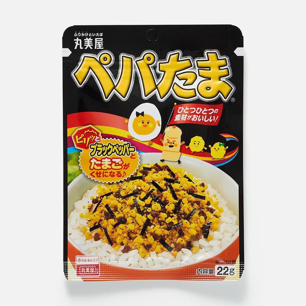 Приправа Marumiya Furikake для варёного риса, с чёрным перцем и яйцом, 22 г