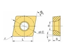Пластина твердосплавная CCMT09T304 VP15TF / 10 штук