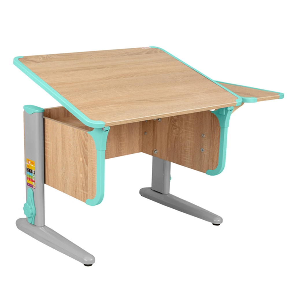 Растущая парта Дэми с боковой полкой СУТ 41-01 (1030×550 мм)