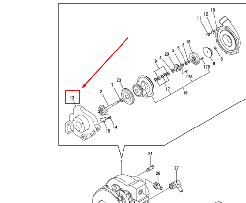 XNE928727 HOUSING, TURBINE