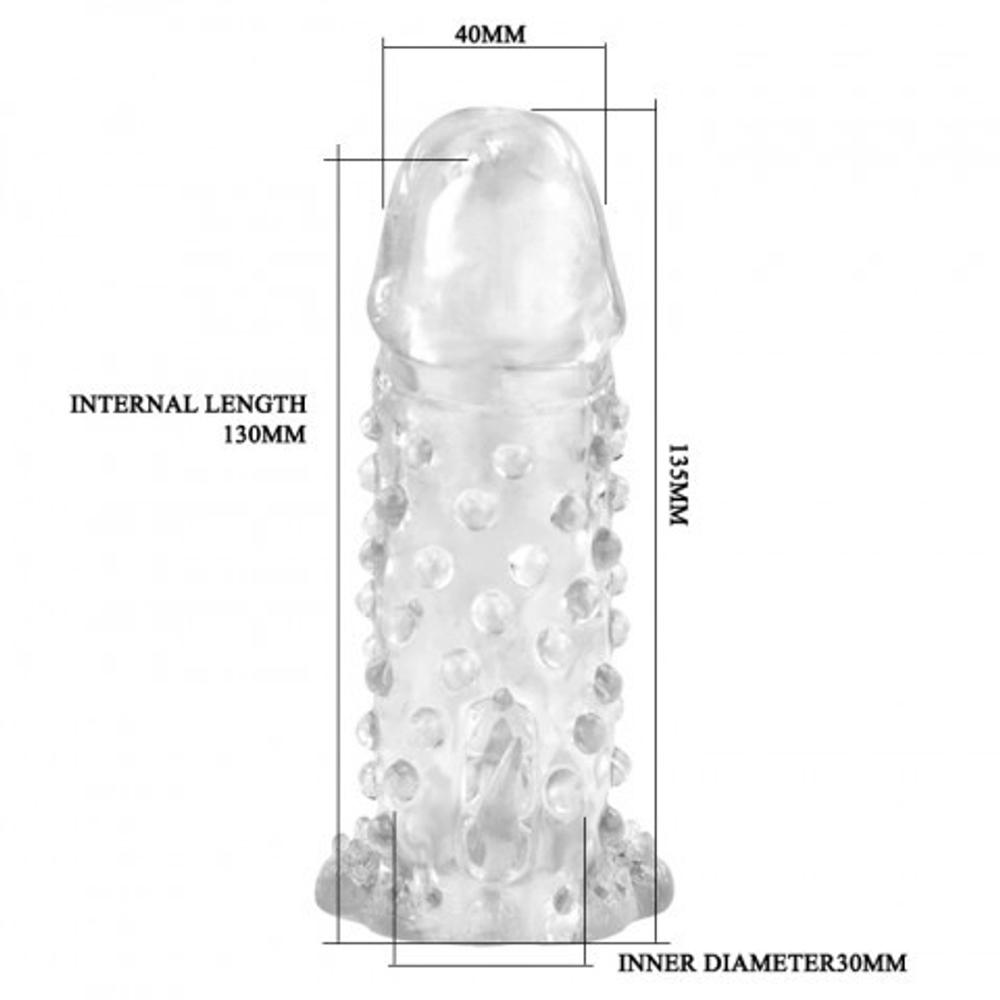 Насадка на член, материал TPR (13,5×4 см)