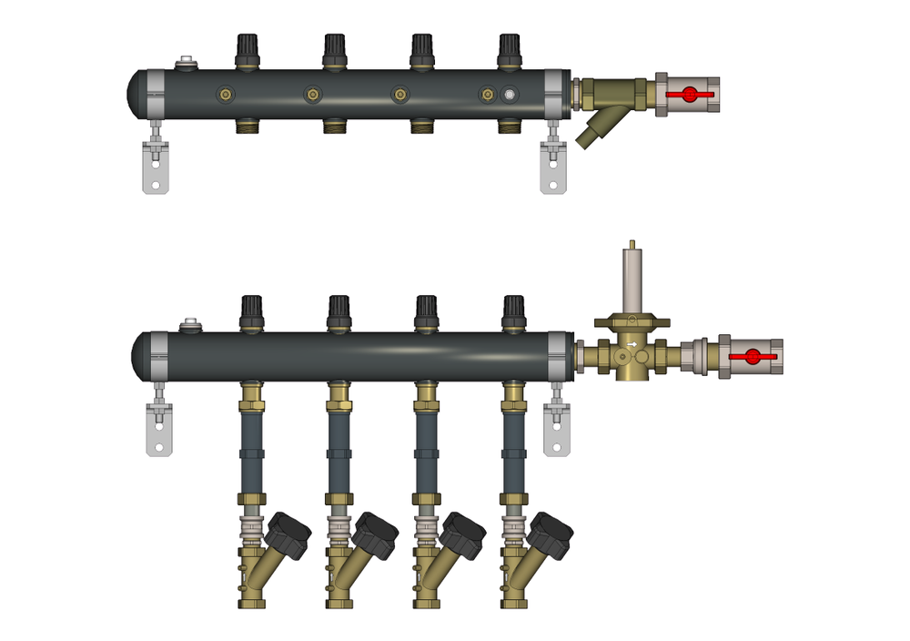 Узел этажный распределительный Ридан TDU.5R DN50-3L-32-APT25-MNT15